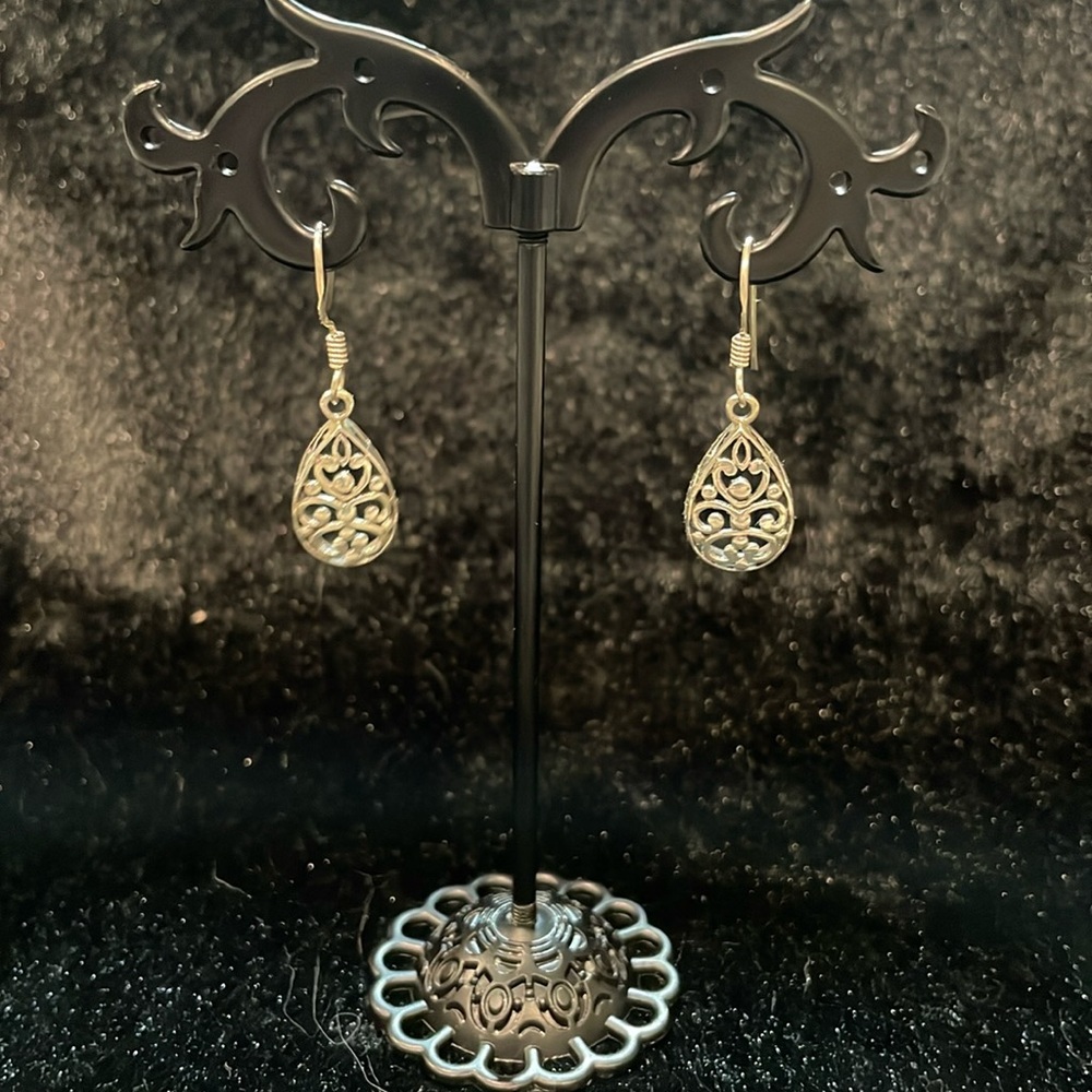 Sterling Silver Boho Drop Earrings